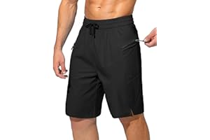 STICKON Men's Swim Trunks Quick Dry Board Shorts with Mesh Lining