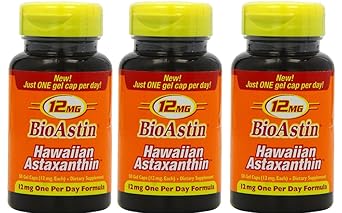 3 x BioAstin à 50 Kapseln 12 mg natürl. Astaxanthin, ORIGINAL AUS HAWAII