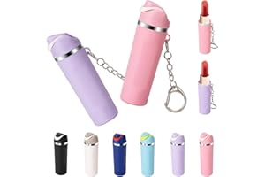 Wnzary Cute Mini Cup Keychain Compatible with Owala Water Bottle, Tumbler Cup Lip Balm Holder Keychain