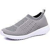 TIOSEBON Women's Athletic Walking Shoes Slip On Casual Mesh-Comfortable Tennis Workout Sneakers