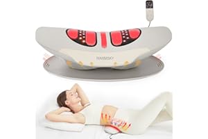 WARMSKY Smart Lower Back Massager with Soothing Warm Therapy & Air Traction – Spinal Decompression Device for Sciatica Relief, Lumbar Pressure & Stiffness – Ideal Gift for Parents & Loved Ones (Gray)
