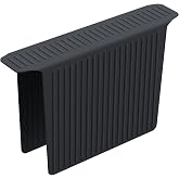 Bligli Silicone Sink Divider Mat, Large Durable Sink Saddle Pad with No Suction Cup, Kitchen Divided Sink Protector Mat for Glassware Dishes, Easy to Clean and No Smell, 12.8" x 7.8" (Black,1 PACK)