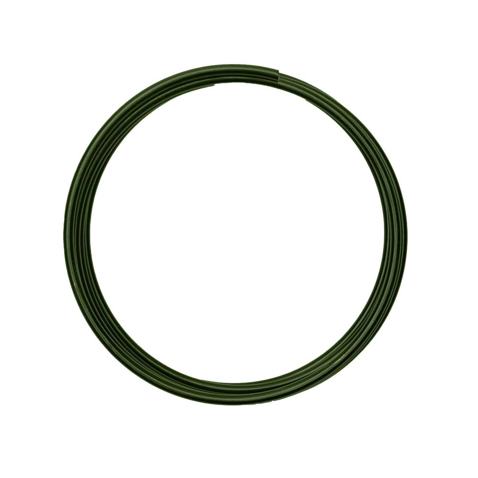 Vaessen Creative 24232-010 Aluminium wire 4mm 2m dark green,