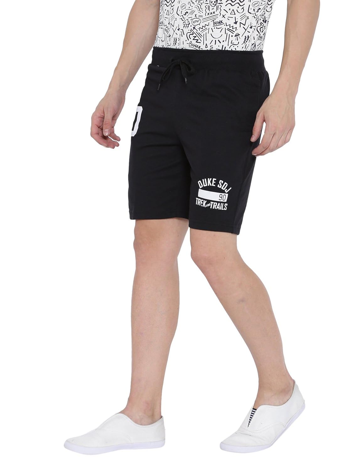 duke men black bermuda