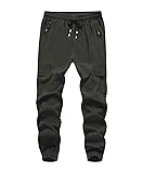 WaltZon Boy's Cargo Joggers Pants Youth Quick Dry