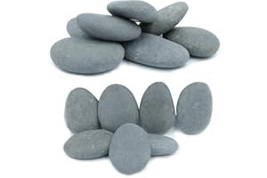 KOLTOSE BY MASH Craft Rocks, 14 Extremely Smooth Stones for Rock Painting, Kindness Stones, Arts and Crafts, Decoration. 2"-3.5" Inches Each (About 4 Pounds) Hand Picked for Painting Rocks