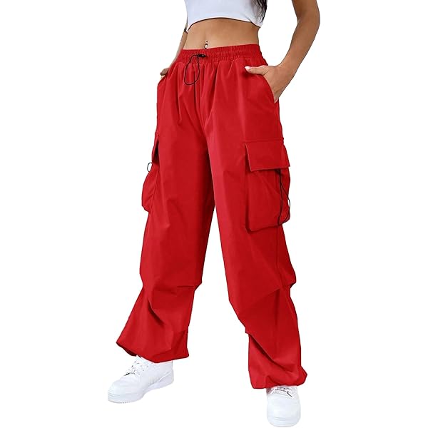 Amazon.com: Zando Cargo Pants for Women High Waisted Wide