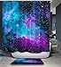 Hersent Galaxy Starry Nebula Décor Art Shower Curtain, Waterroof Polyester Fabric Shower Curtain,Digital Printed Bath Curtains with Free Hooks HYC40#7 71