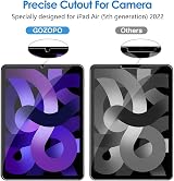 GOZOPO 2-Pack Screen Protector for iPad Air 5th/4th Gen 10.9 inch 2022/2020 view 3
