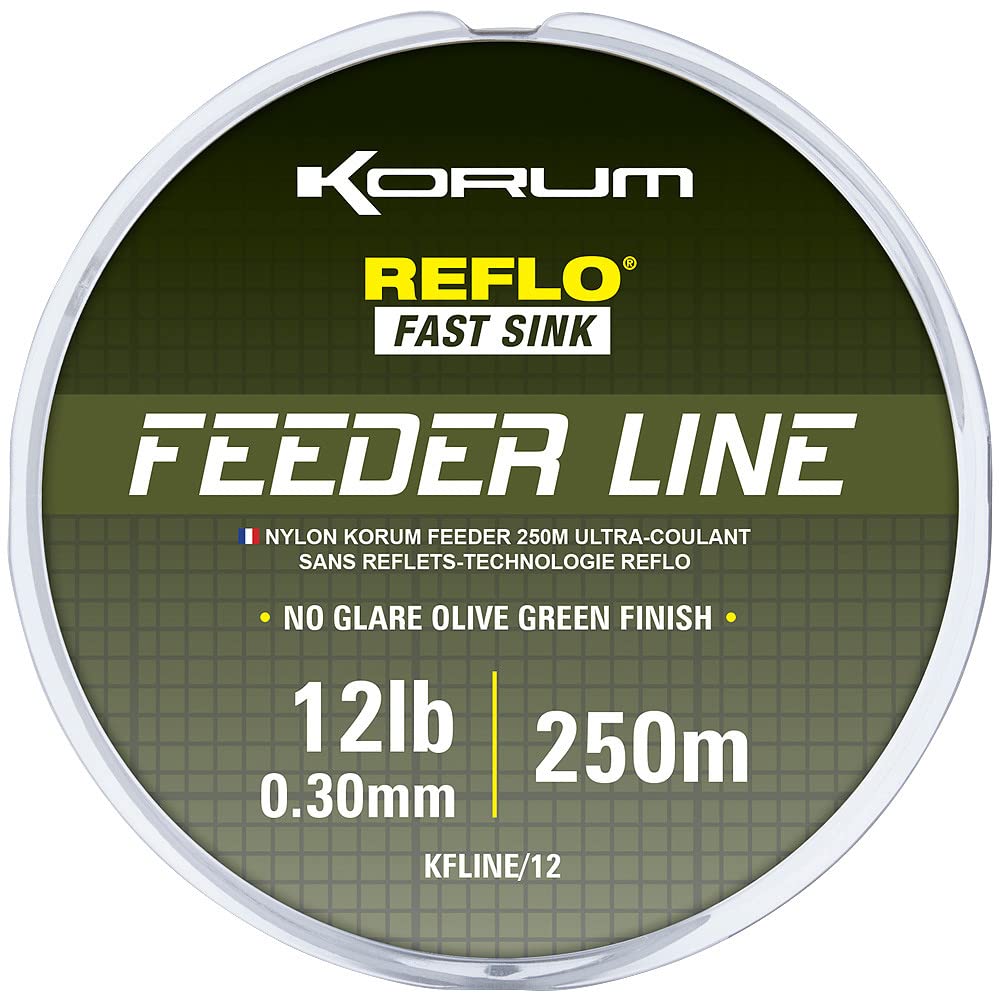 Korum Reflo Fast Sink Feeder Line 12lb 0.30m 250m (kfline/12)