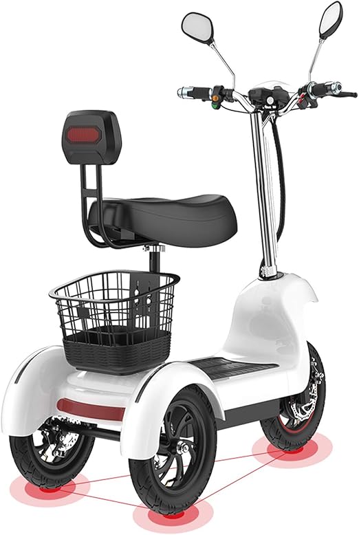 XYDDC Scooter électrique Tricycle 3 Roues Scooters électriques pour