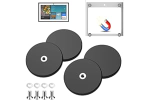 Magnetic Mount for Echo Show 15-Inch | No-Punch Easy to Assemble | Rubber Coated Scratch-Free| Powerful Magnetic Fridge Mount