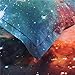 ENCOFT 3D Galaxy Bedding Sets Full Size for Teen Kids, Galaxy Duvet Cover/Comforter Cover 4-Piece (Galaxy A, Full)