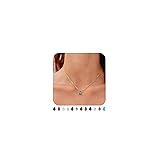 TDBSOQI Gold Birthstone Necklace for Women Dainty
