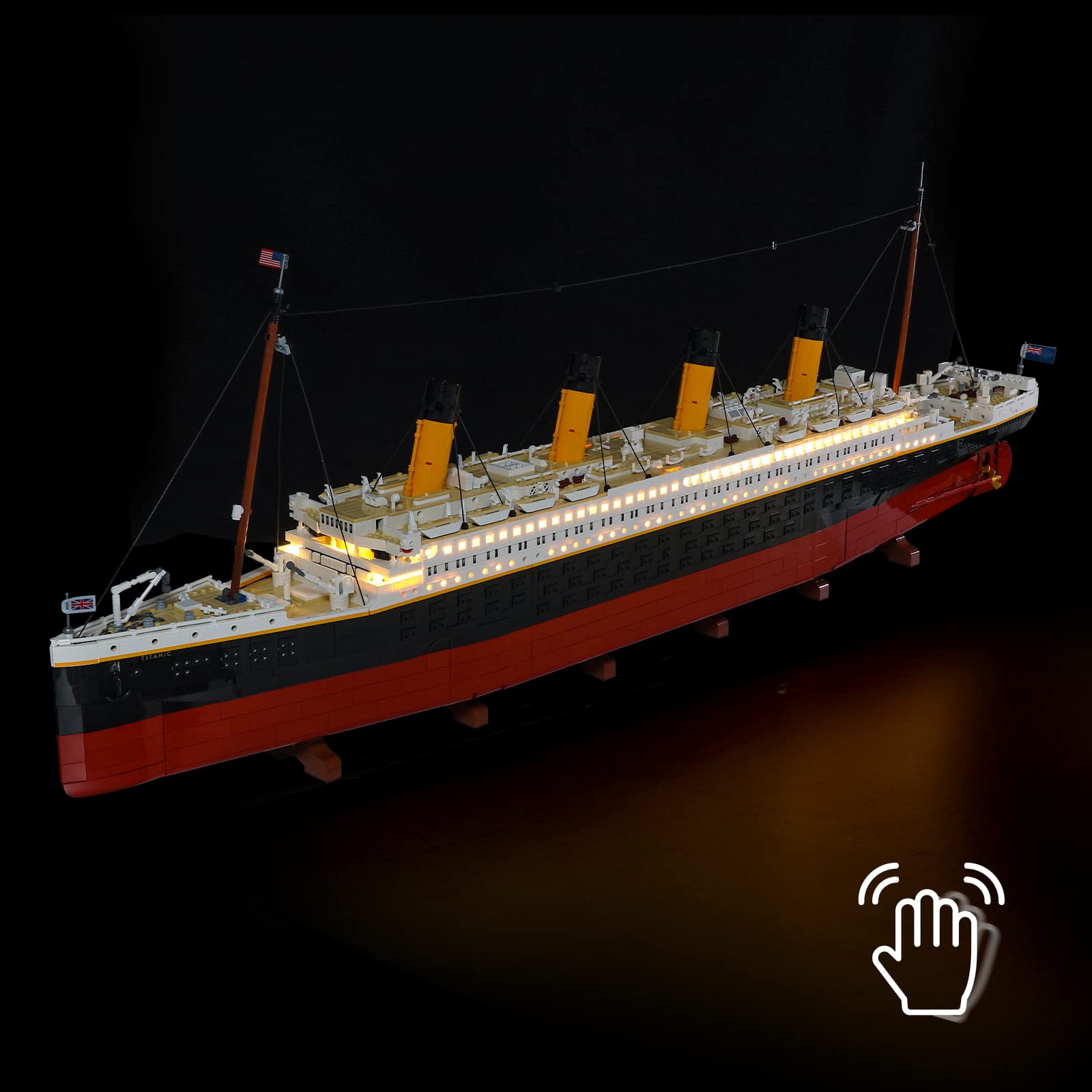 GEAMENT LED Light Kit Compatible with LEGO Titanic - Lighting Set for Creator 10294 Model (Building Set Not Included)