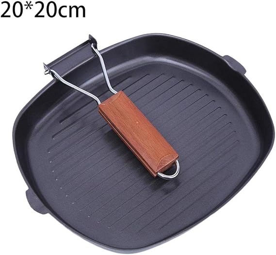 Square Cast Iron Frying Pan, Square Baking Pan, Foldable Baking Pan