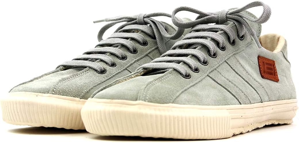 Amazon マカロニアン ローカットレザースニーカー 2215s ホワイトグレー スエード 43 Maccheronian マカロニアン スニーカー