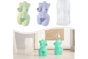Resin Go Body Parts Soap Molds, Wax Melt Candle Silicone Sexy Female Mold, Curvy Women Shapes Silicone Molds for Epoxy Resin, Lady Torso Figure Moldes para Hacer Jabones Artesanales