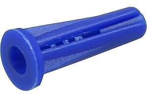 The Hillman Group 370337 Blue Conical Plastic Anchor, 8-10 X 7/8-Inch, 100-Pack