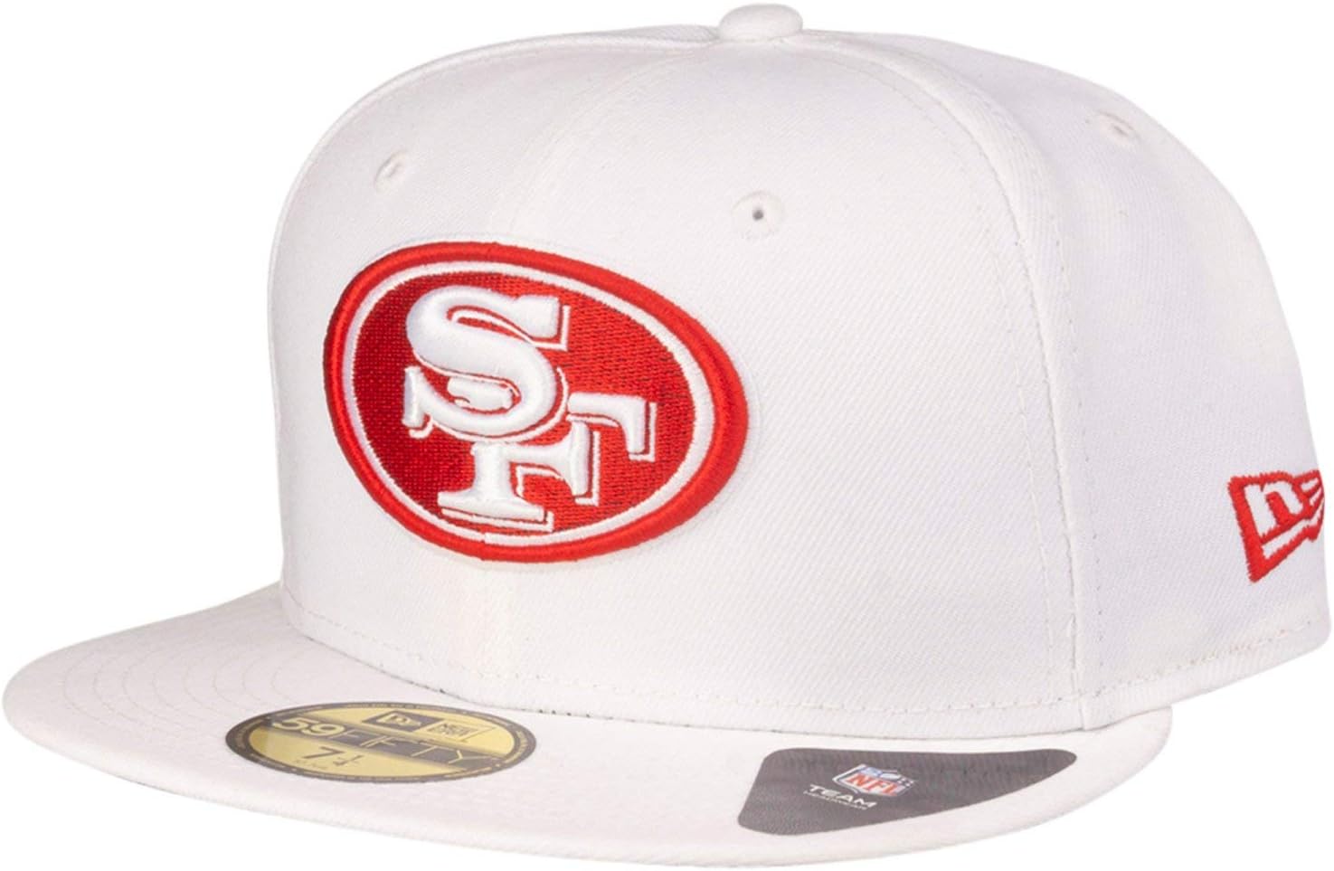 white 49ers fitted hat