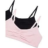 Maidenform Girls Modal Blend Ruched Front Two Layer Bralette 2 Pack