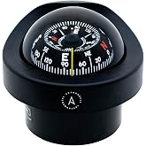 Autonautic - Flush Mount Compass with a Clear Looking Design for Sailboat - 85mm Direct-Read Dial - Suitable Inclined Panels Without Losing the Horizontality - Mounting Hole 85 mm - Made in Europe