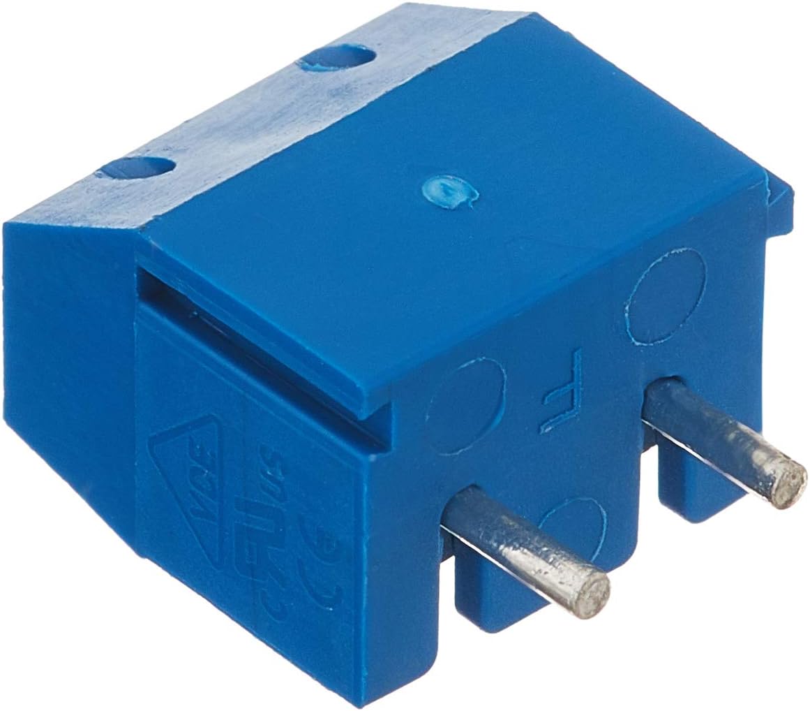 DeLOCK Terminal Block for Board Soldering Version 2 Pin 5.00 mm Pitch Vertical Pack of 10