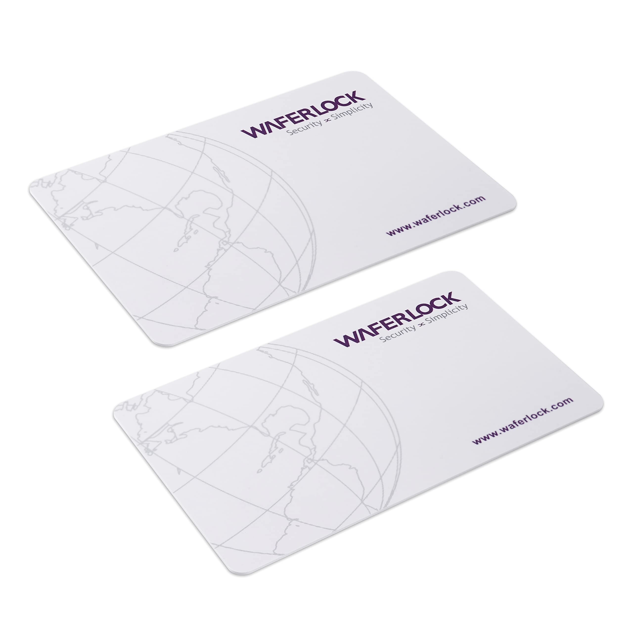 WAFERLOCK C760 Compatible RFID Key Cards Set - Smart Lock Accessories for Euro Cylinder - 2 Cards - 13.56MHz MIFARE