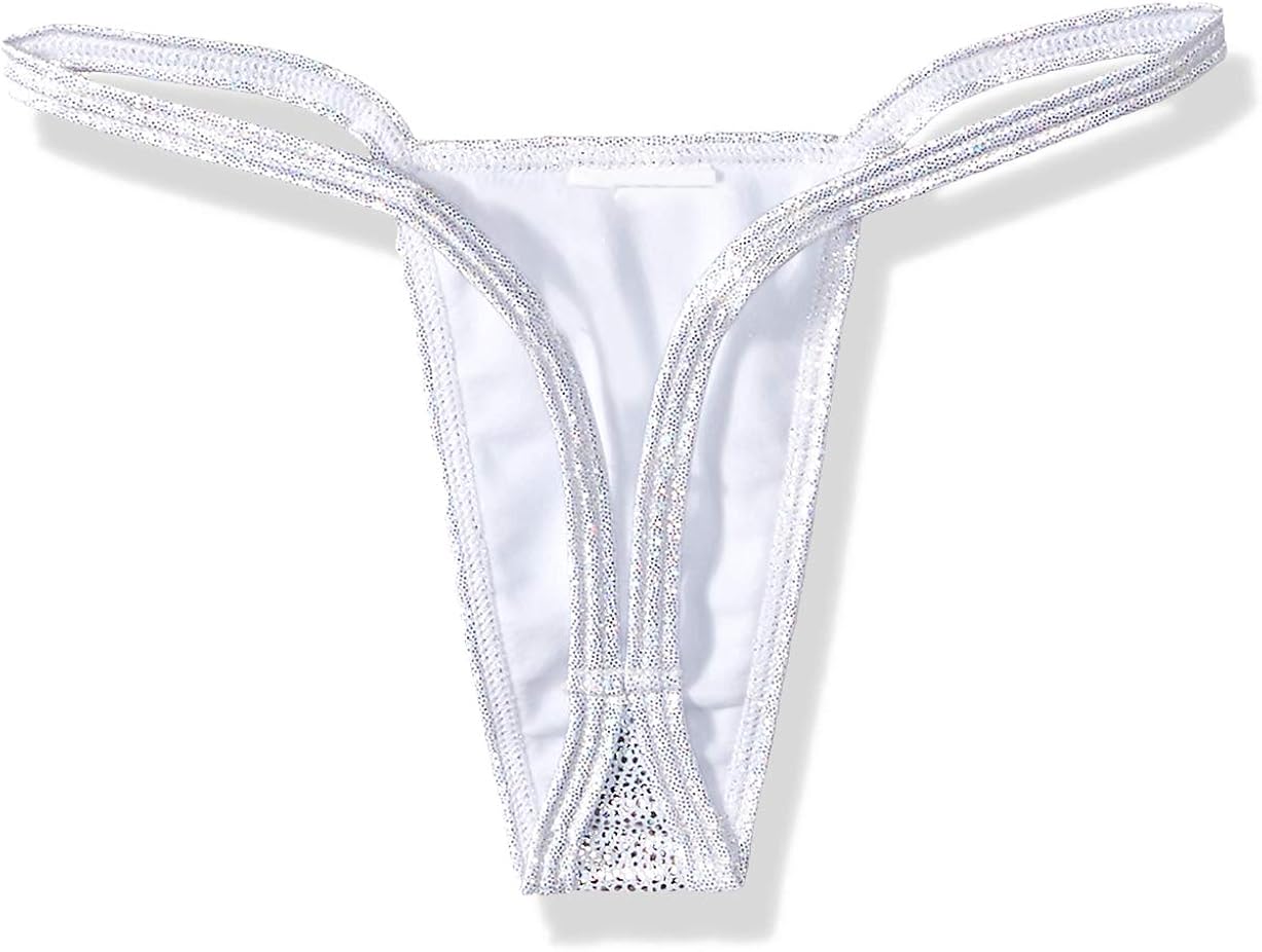 BODYZONE Women's New Years Exotic Low Back Tee, Shattered Silver, One Size: Clothing