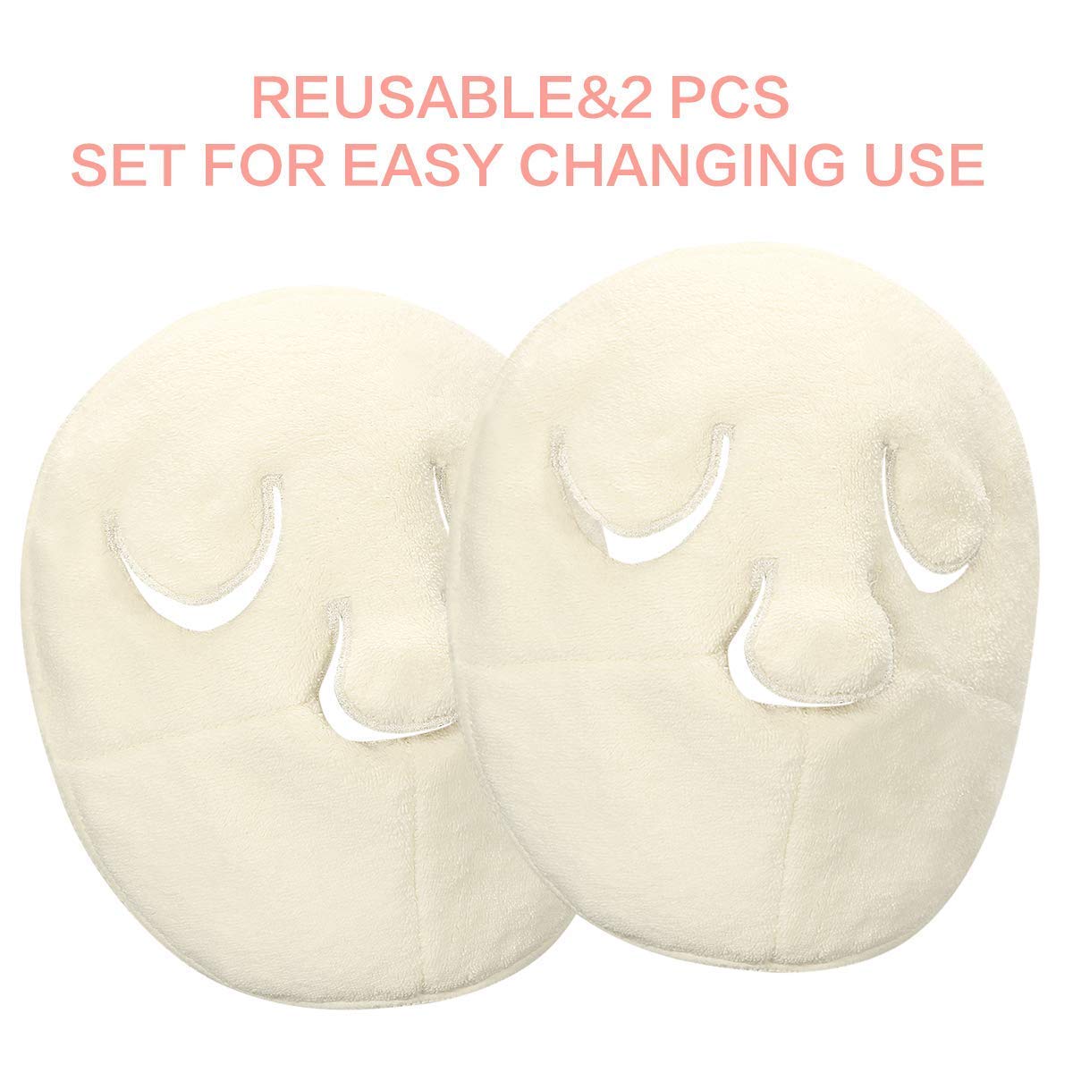 Face Towel Mask Reusable Face Steamer Towel Hot and Cold Compress Moisturizing Anti Anging Skin Rejuvenation Facial Skin Care Mask