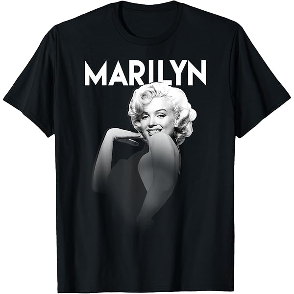 Marilyn Monroe eimy times pattern Ｔシャツ Marilyn Monroe Fade-Black Tee – TIME AFTER TIME