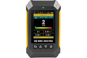 GQ GMC-600 PRO Geiger Counter Nuclear Radiation Detector – Dosimeter for Alpha, Beta, Gamma, X-Ray – Portable Radiation Monitor with Real-Time Data, Global Data Sharing, LCD Display & USB