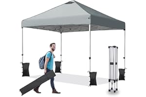 Nianles Canopy Tent 10x10 Pop Up Canopy, Ez Pop Up 10x10 Outdoor Canopy Instant Shade, Adjustable Waterproof Party Tent with Roller Bag