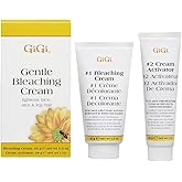 GiGi Gentle Bleaching Cream for Hair, Facial Hair &amp; Body Hair, 1 oz &ndash; Safe Hair Bleach &amp; Alternative to Waxing Kits and Hair Removal Cream &ndash; Lightens Dark Hair for Natural Look