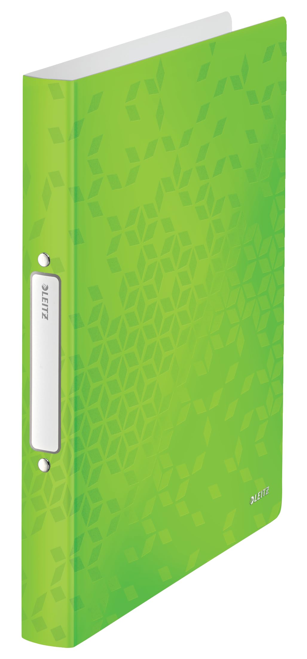 Leitz 42570054 A4 2 Ring Binder, Holds Up to 190 Sheets, WOW Range, 25 mm Spine, Green