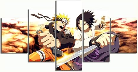 Chgznb Leinwanddrucke 5 Stuck Zeichentrickfiguren Cartoon Bilder Animation Kunst Leinwand Gemalde Drucke Auf Leinwand Amazon De Kuche Haushalt