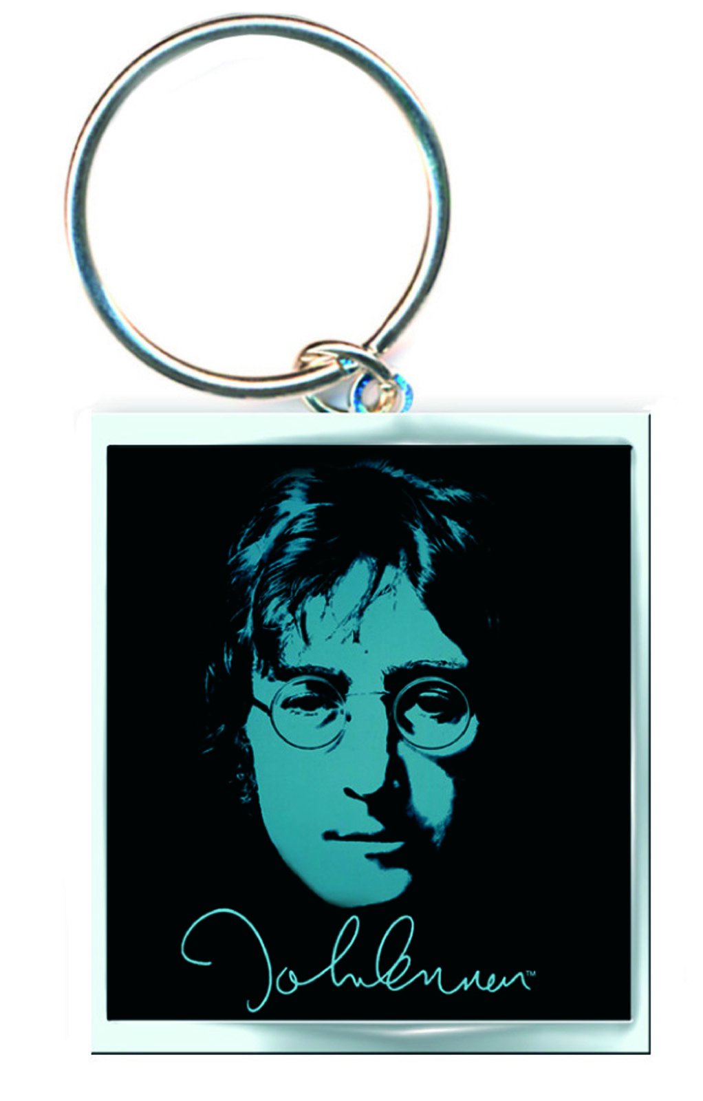 Portachiavi John Lennon Photo (Metallo Nero)