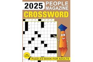 People Magazine Crossword Puzzles Book For Adults with Solution 2025: Test Your Knowledge with Fun and Entertaining Puzzles on Movies, TV, and Famous Stars!