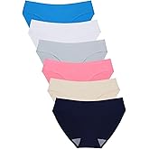 Wealurre Seamless Underwear Invisible Bikini No Show Nylon Spandex Women Panties