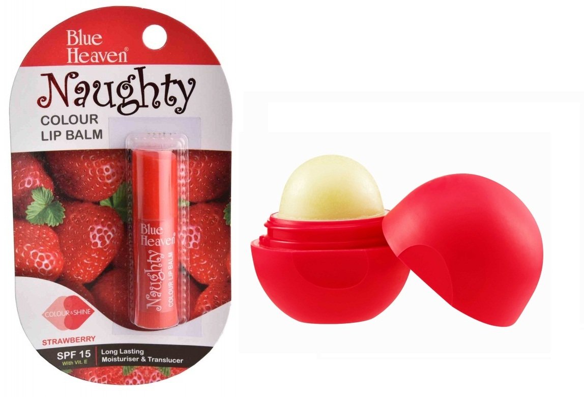 Buy Blue Heaven Combo of Lip balm Naughty- Lip bomb (Strawberry) Online at Low Prices in India - Amazon.in Buy Blue Heaven Combo of Lip balm Naughty- Lip bomb (Strawberry) Online at Low Prices in India - Amazon.in