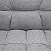 Best Choice Products Living Room Convertible Linen Fabric Tufted Splitback Sleeper Plush Futon Couch Furniture w/ Pillows - Dark Gray