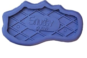 Grewal Equestrian Snuggy Clean Large Teeth Rubber Groomer Curry (Royal Blue)