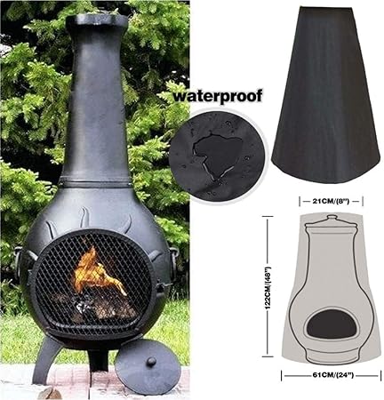 YOUTH BURST Cubiertas Impermeables Horno Polvo Cubierta Chimenea Patio