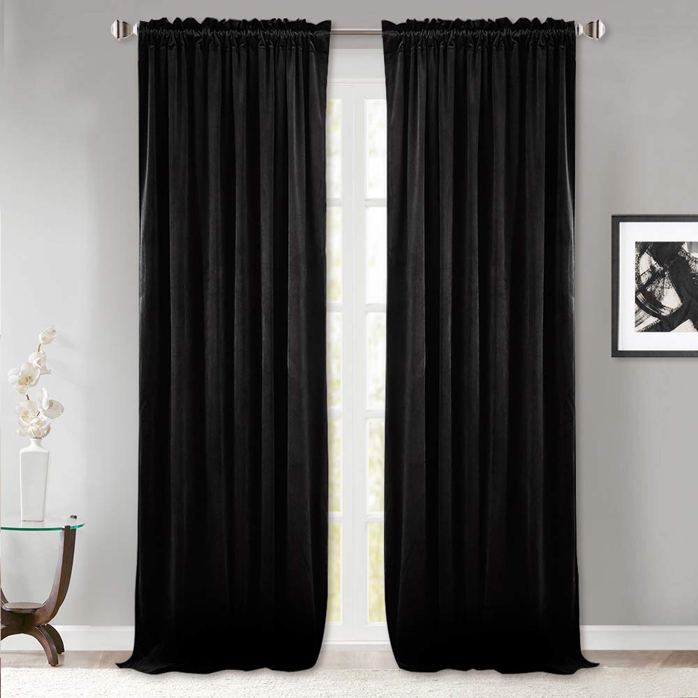 Best Absolute Zero Velvet Room Darkening Home Theater Curtain Panel
