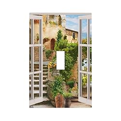 Mediterranean Greece Scene Flowers Single Toggle
