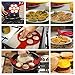Silicone Non Stick Pancake Ring Mold Senchen Heat Resistant Fried Egg Mold Egg Ring Shaper with Handle, Fantastic Pancake Flipper,Baking Hash Brown / Omelette / Pastry Mold, Kitchen Tool Utensil (RED)