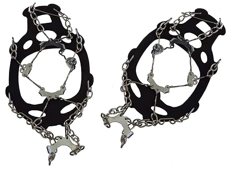 Schneeketten für Schuhe SPIKES Gleitschutz SCHUHSPIKES mit 8 Zacken