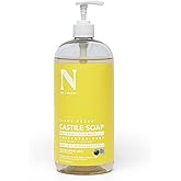 Dr. Natural Castile Liquid Soap - Multi-Use Body Wash, Shampoo and Face Wash - Body Soap for Skin, Hair, Pets and Home - Unscented Baby - 32 oz