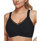 Vlozhvo Comfortable Wireless Bras for Women Seamless Padded Push Up No Show Bra with Support