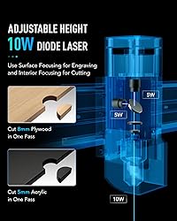 OMTech Light B10 Laser Engraver, 10W Output Diode